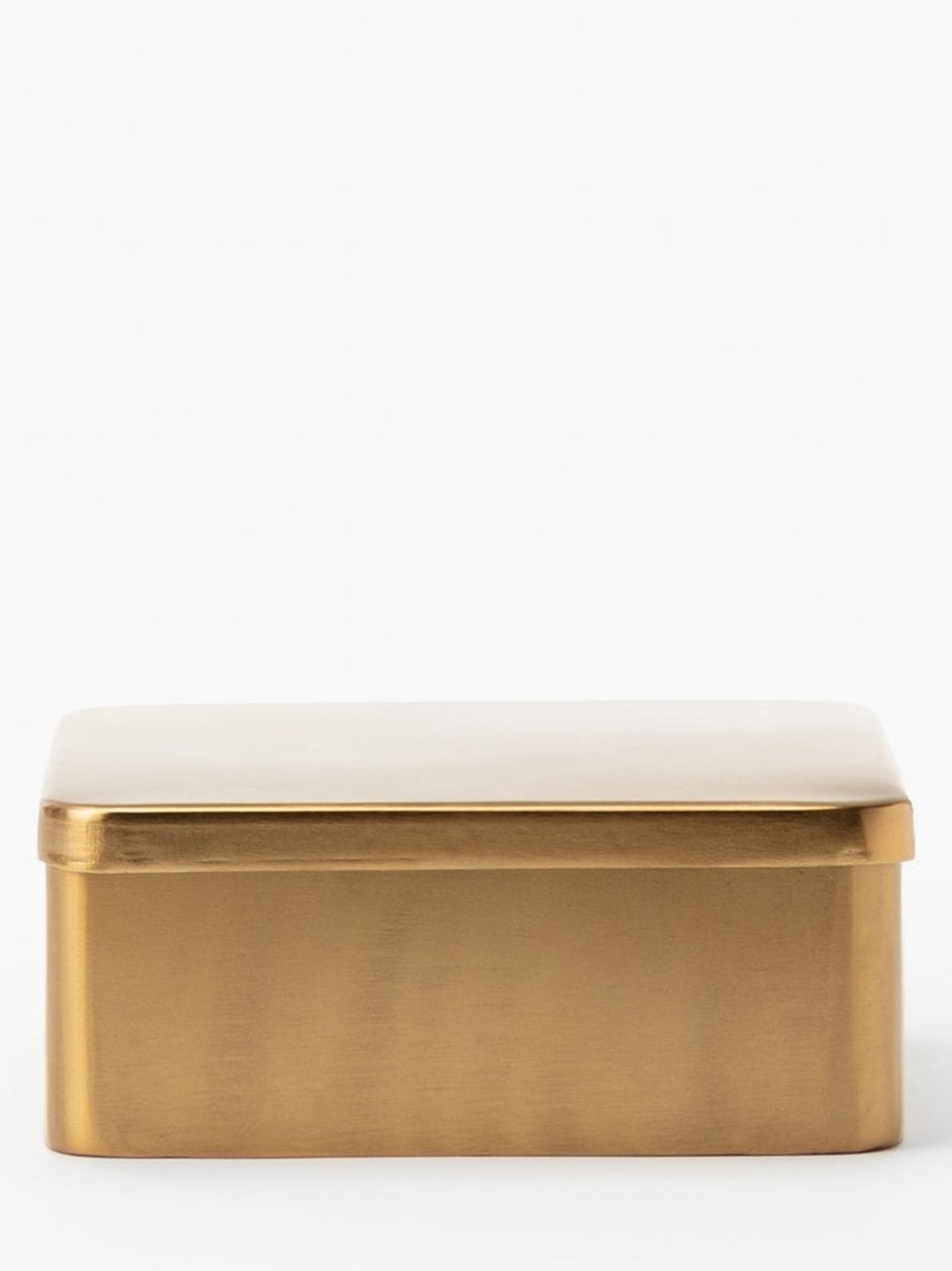 Studio McGee Oswald Metal Box, Brass-Tone, Size Large